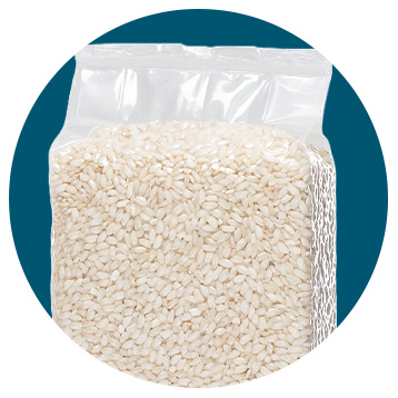 Vacuum-packed rice